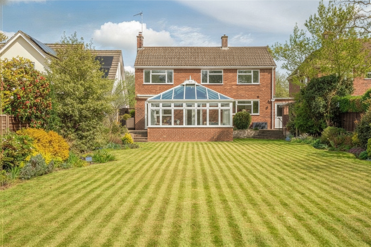 The same home visualised with AI transformation